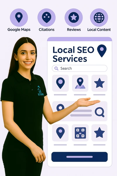 SEO Expert explaining Local SEO
