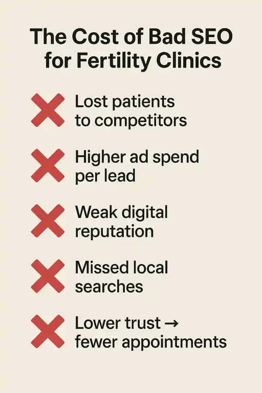 The Cost of Bad SEO for Fertility Clinics